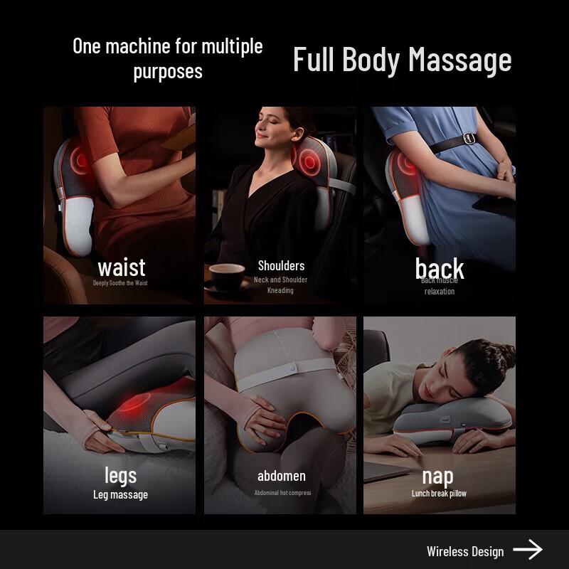 SKG T5 Multi-Area Kneading Massage Pillow CN Plug (adapter Included)