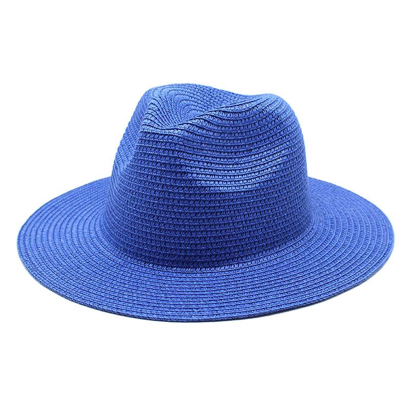 Unisex Summer Panama Sun Hat - Fashionable Straw Braid Fedora for Outdoor and Beach Wear.