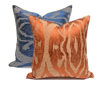 Modern Orange Geometric Luxury Sofa Cushion Cover for Living Room & Bedroom