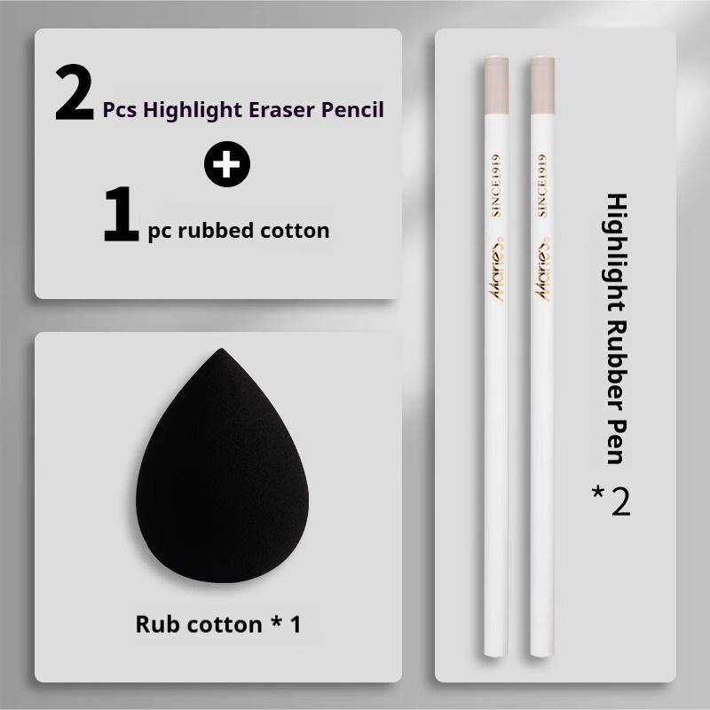 3/6Pcs Eraser Pencil Pen Style Rubber Revise Details Highlight Modeling Art Pens For Manga Design Drawing Sketching Art Supplies