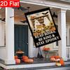 2D Flat - 2D Flat - 2D Flat, Halloween Reading Garden Flag -Outdoor Garden Flag Double-Sided Home Decoration Courtyard Decoration Outdoor Decoration L