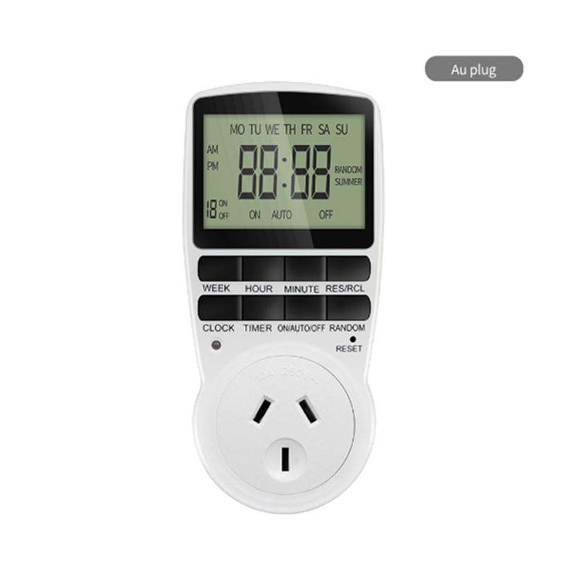 TM02 Electronic Digital Timer Kitchen Timer Socket Outlet 230V 110V 12/24 Hour Cyclic Outlet Programmable Timing EU FR US Plug3