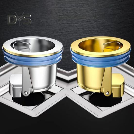 Shower Floor Drain Insert Anti-Backflow Valve Deodorizing Cartridge Fast Drainage Anti-Slip Design Toilet Floor Drain