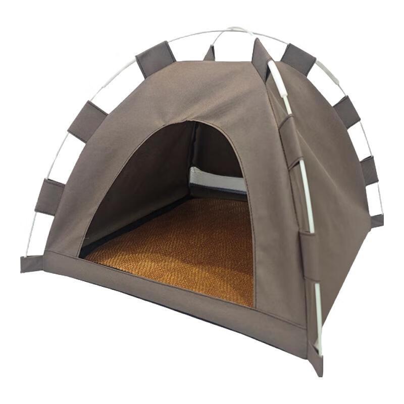 Foldable Outdoor Pet Tent with Cooling Mat for Cats