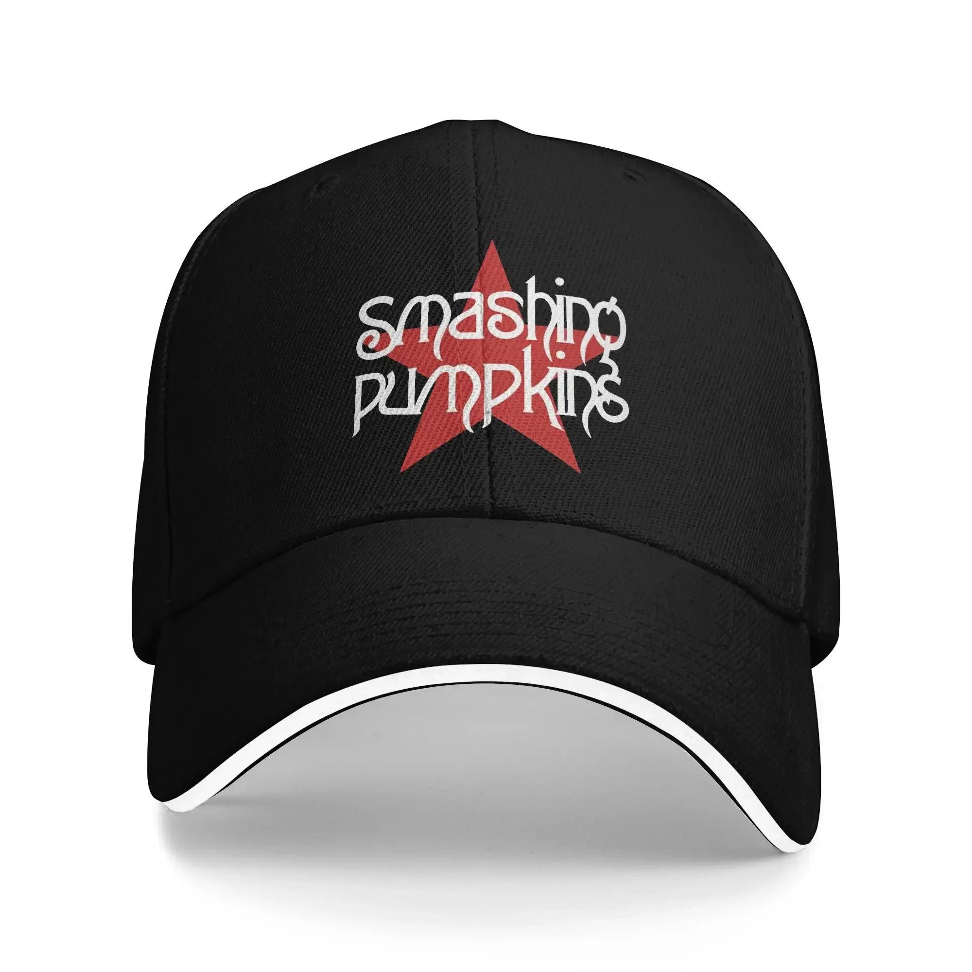 

Smashing Pumpkins Rock Band Merch Unisex Baseball Cap Dad Hat Casual Travel Headwear Adjustable Snapback Hat One Size