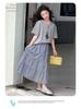 Girls' Half Length Skirt Set Summer 2026 New Style Girls' Big, Middle, Middle School Girls' Loose T Skirt Two Piece Set