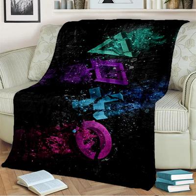 Game Blanket Pad S  Controller Soft and Comfortable  Sofa Bed Bedroom Decoration  Gamer Gift