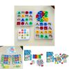 Double Geometric Color Matching Interactive Building Block Board Game For Kids