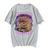 Certified Unhinged Funny Cat Meme T Shirts Unisex Womens Summer Trending Short Sleeve T Shirt Casual 100 Cotton Oversized Tshirt