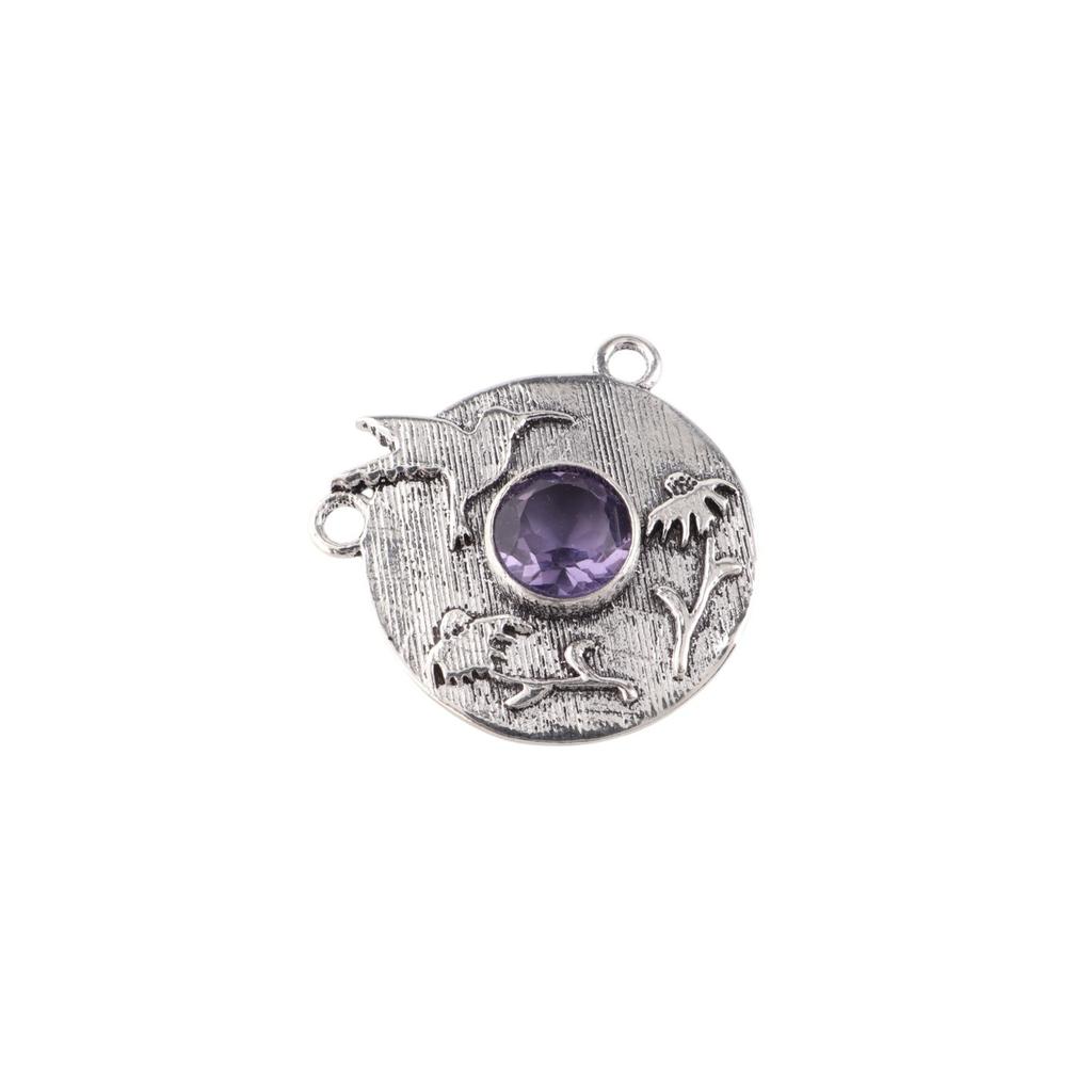 Iolite Gemstone 925 Sterling Silver Jewelry Handmade Pendant 0.92" Wedding Gift CP-34-13