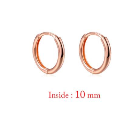 925 Sterling Silver Big Circle Stud Earrings for Women New Fashion Exaggerated Party Jewelry Gifts Prevent Allergy
