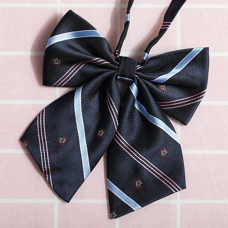 Jk Japanese Plaid Korean Version Of Collar Flower Graduate Female Collar Flower College Wind Streamer Jk Bow Shirt Accessories Sailor Suit