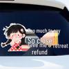 Personalized Rear Windshield Car Sticker: Unique Message Decal