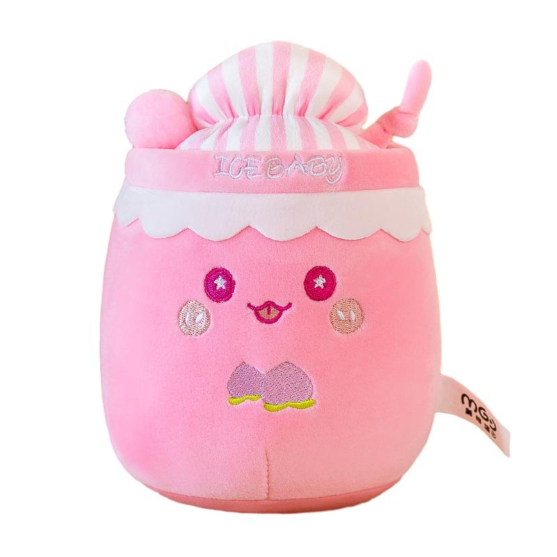 Ice Plush Toy Snow Milk Tea Cup Girl Bed Doll Accompany Present Gift Birthday