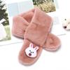 Children'S Scarf Winter Cartoon Plush Children'S Scarf Boys And Girls Warm Cross Imitation Rabbit Hair Children'S Neck