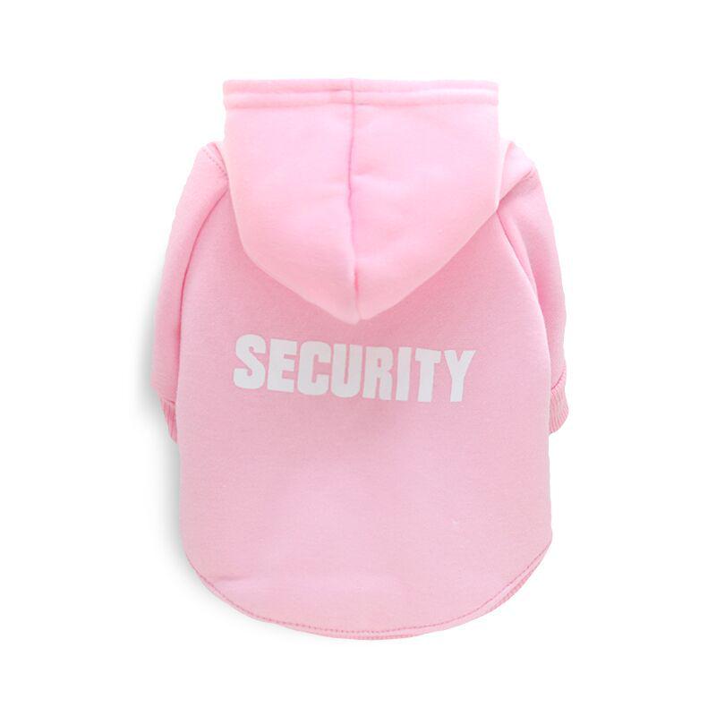 Dog & Cat Fleece Hoodie - Security Design for Autumn/Winter