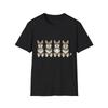 Dog Watercolor Illustrated Vikings Cool Black Tee Viking Graphic T-Shirt