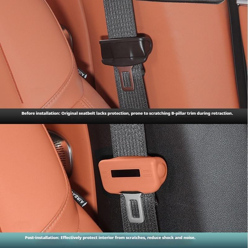 For Changan Deepal S05 S07 L07 S7 Car Seat Belt Buckle Anti-Scratch Silicone Car Seat Buckle Protector Clip Protection CoverVB1