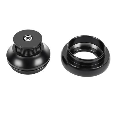 Mountain Road Bike Headset, Tapered External Double Bearings Headset for Cycling, Aluminum Alloy and Steel Material, Easy Assembly and Maintena