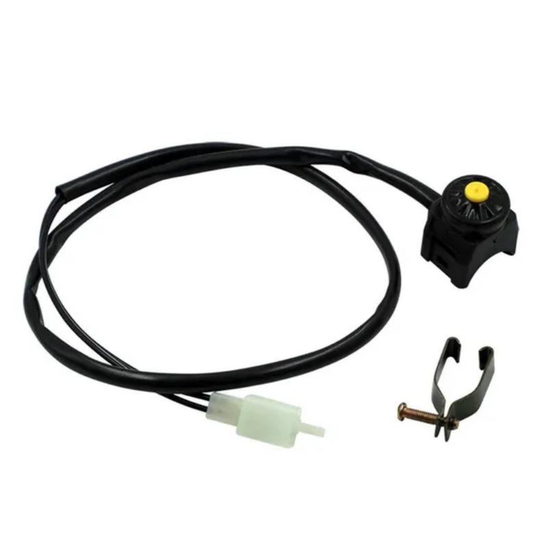 

1Pc Universal Motorcycle Flame Out/Kill on-off Red Push Button Horn Starter Dirt Bike for 22mm Handlebar Mounted жёлтый