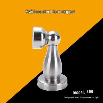 Thickened Stainless Steel Magnetic Door Stopper for Bathroom & Room Doors