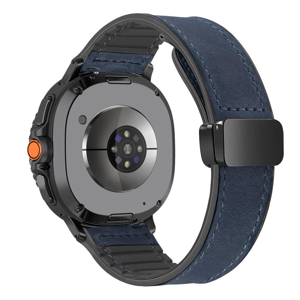 Leather Band for Samsung Galaxy Watch 8/8 Classic Magnetic Strap Silicone Bracelet for Galaxy Ultra 2025/7ultra Quick Fit Correa