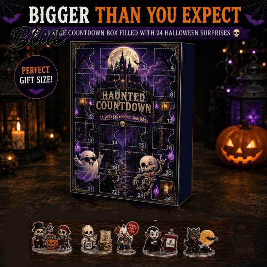 Desktop Decoration for with Mini Day Haunted Calendar 24 Halloween Advent Countdown Box Trick or