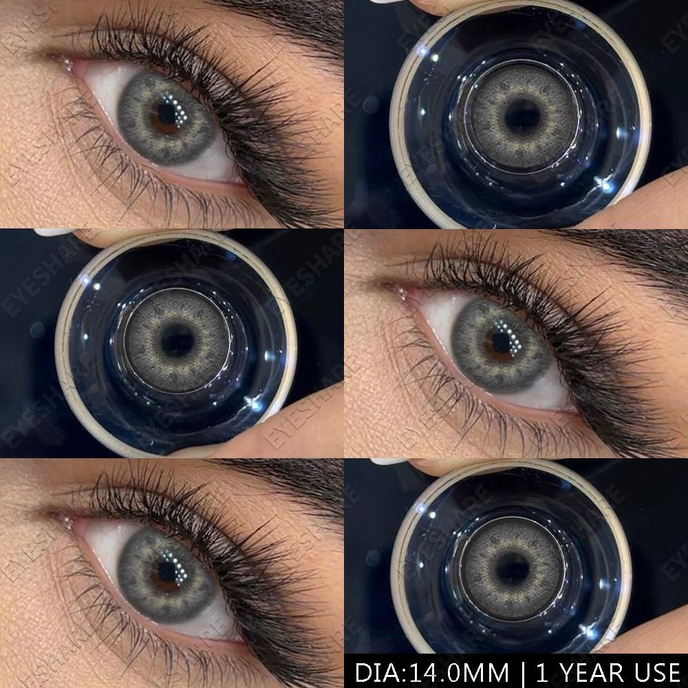 Blaue Linsen, 1 Paar, farbige Pupillen für die Augen, modische Beauty-Linsen, farbige Kontaktlinsen, große Augen, Colorcon-Linsen, jährlicher Gebrauch