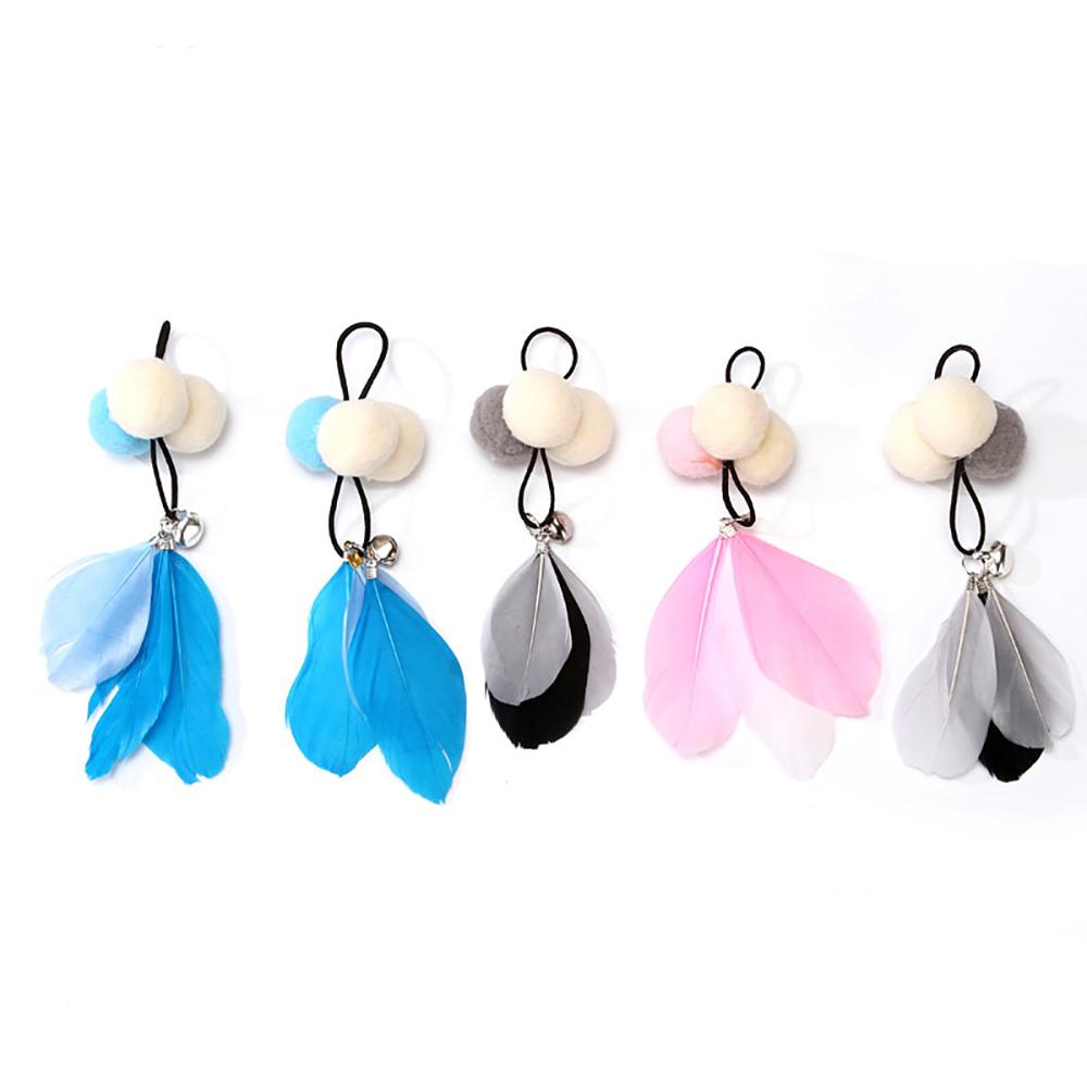 10 buc jucării pentru pisici, rezerve, jucării cu pene pentru pisici, accesorii pentru pescuitul la undiță pentru pisici, rezerve asortate de teaser cu clopoțel pentru pisoi de interior