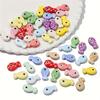 [Polka Dot Fish Beads] Polka Dot Ceramic Fish Beads - Assorted Colors, Jewelry Making Supplies for DIY Crafts & Accessories.