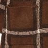 Womens Winter Knit Cardigan Coat With Plaid V-Neck Long Sleeve Mid-Length Sweater Jacket