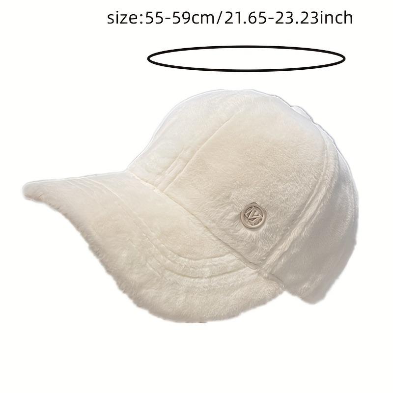 Autumn and Winter Women's Baseball Duck Tongue Hat Thickened and Warm Women Solid Outdoor Cap