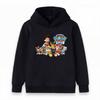 Kids Boys Girls Cartoon Animal Print Hooded Sweatshirt Casual Long Sleeve Pullover Tops for Daily Wear