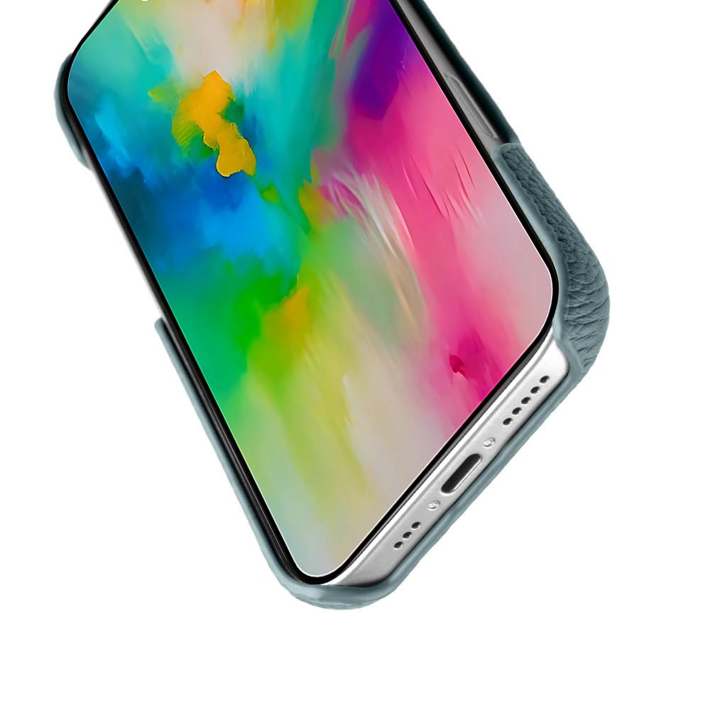 MELKCO Etui na iPhone 16 Plus z prawdziwej skóry bydlęcej, PC, pokrowiec na telefon, kompatybilny z MagSafe