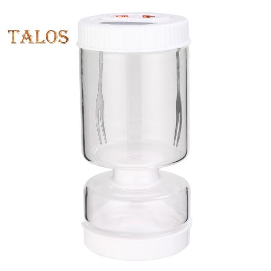 

Стеклянная банка для солений с ситечком, герметичный контейнер в форме песочных часов для рассола с сухим и влажным разделением, банка для рассола без бисфенола А, переворачивающаяся банка для рассола белый