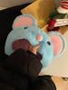 Cartoon cute little blue mouse upright ear plush pullover hat children autumn and winter sweet and versatile outdoor warm ear protection headgear