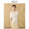 HECO Lingyu 2025 New Chinese Style Lyocell Knit Short Sleeve T-shirt