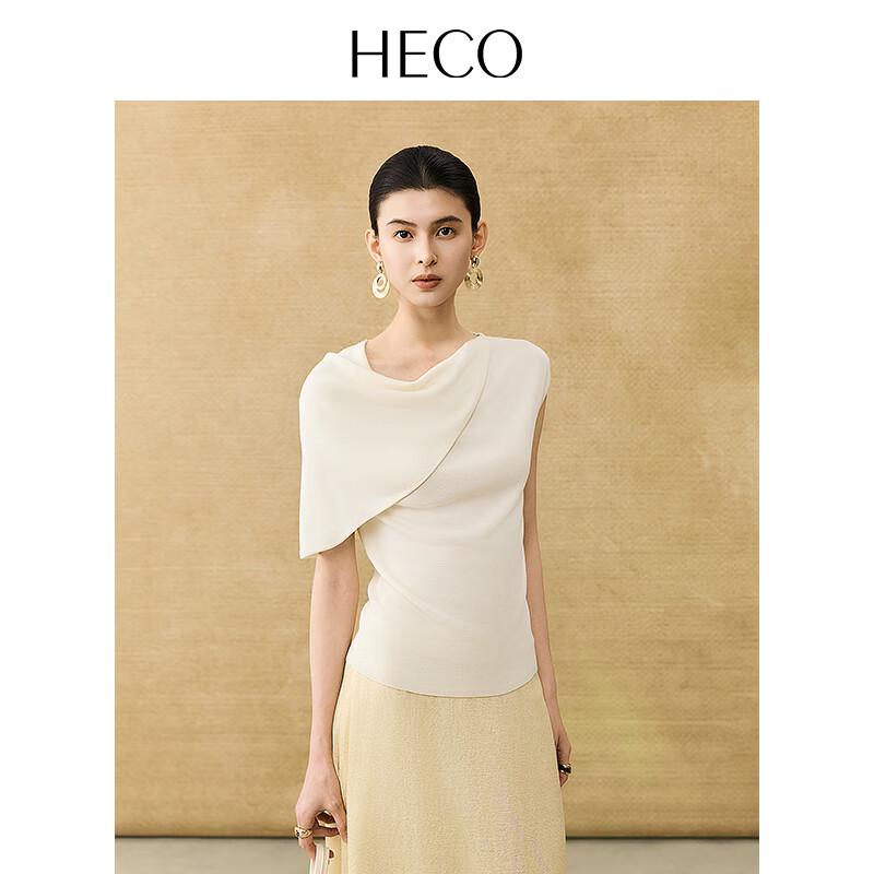 HECO Lingyu 2025 New Chinese Style Lyocell Knit Short Sleeve T-shirt