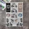 Suitable for Motorcycle Decoration Stickers Reflective Waterproof Helmet Racing Decals HRC Accessories Sponsor Stickers