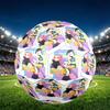 Singer Print Size 5 Soccer Ball, PU Wear Resistant Football for Match Training and Daily Practice, Birthday Gift for Soccer Fans