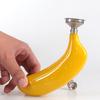 5oz Portable Pocket Banana Hip Flask with Funnel Outdoor Travel 304 Stainless Steel Whiskey Drink Alcohol Flagon for Man Gift