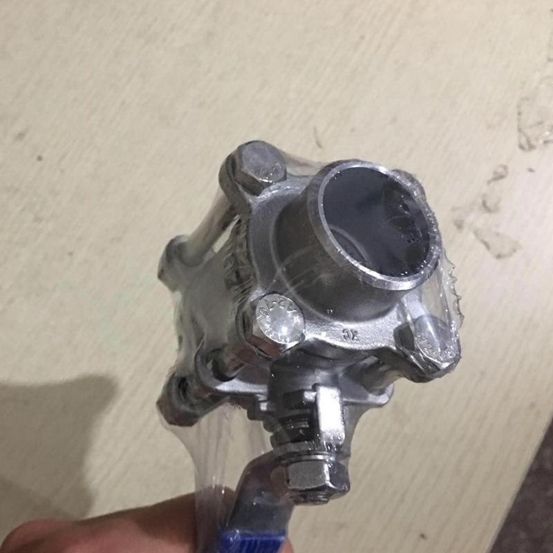 Válvula de Bola Soldada de Acero Inoxidable 304 de Tres Piezas, 4 Puntos, 6 Puntos, 1 Pulgada