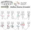 Y2K Zircon Moon Bow Star Pink Heart Tassel Chain Italian Charm Links Fit 9MM Stainless Steel Bracelet Women DIY Making Jewelry