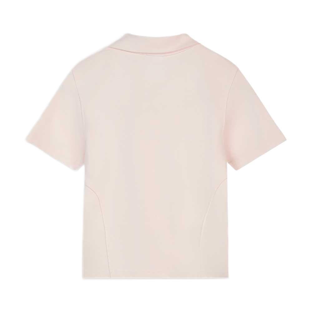 Puma Half-Zip Solid Color Polo Shirt Women Tops 636253-21
