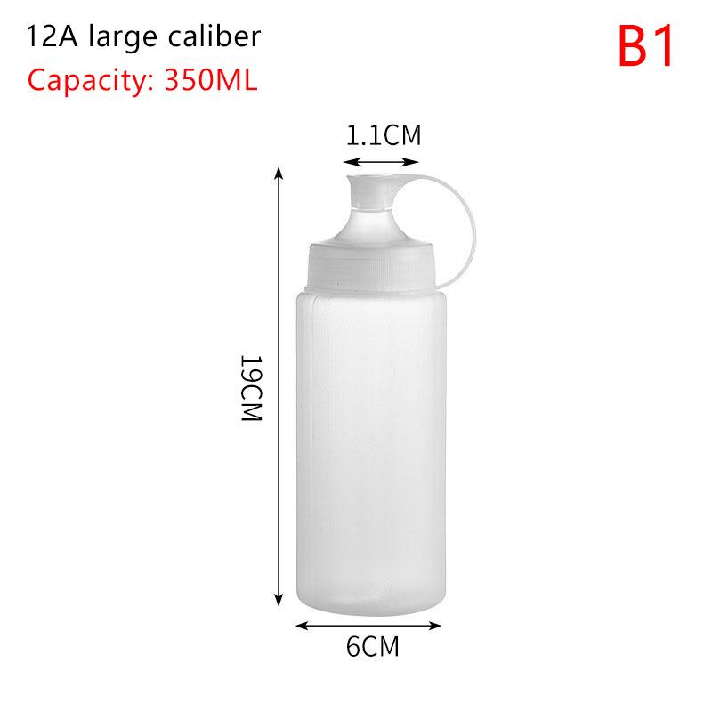 350/450/600Ml Squeeze Sauce Bottles Condiment Dispenser Large Mouth Dustproof Kitchen Seasoning Salad Sauce Olive Oil Bottle