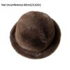 Thick Fur Bucket Hat Windproof Furry Beanies Hat Fashion Winter Fisherman Hat  Winter