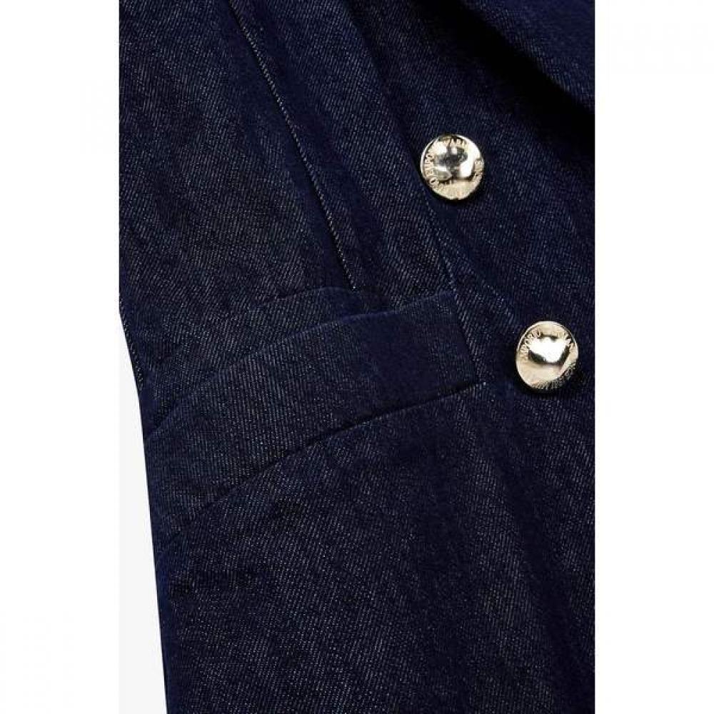 Emporio Armani Women Double Button Denim Long Jacket A526102502