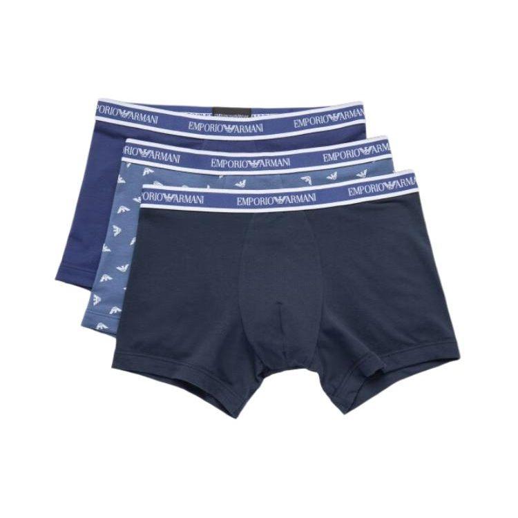 Emporio Armani Logo Letter Pattern Stretch Boxer Briefs 3-Pack Men underwear 111473-2R717-96835 M