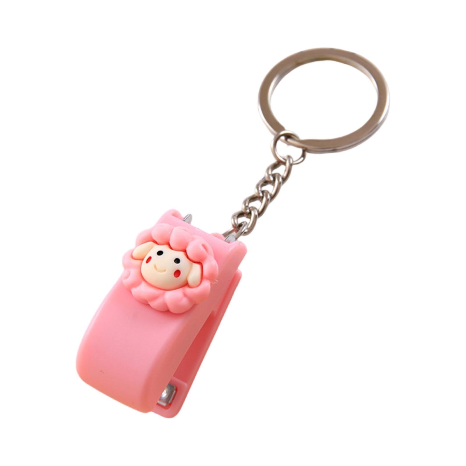 

Мультяшный маленький степлер студенческий скоросшиватель с брелком One Size