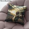 Soccer Stadium Fan Celebrate Goal Throw Pillow Covers Pattern Cushion Cover Suitable For Sofa Bedroom Car Pillow Cover